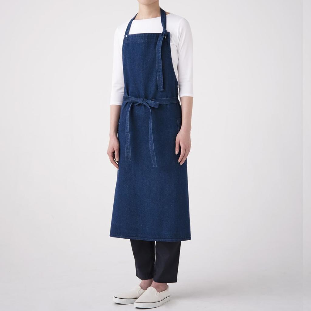 Seven Uniform QT7378-1 Chest Apron, Indigo, Free Size