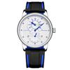 Novel Design Silicone Automatic Mechanical Watch Men's Sports Watch, White Strap, Gift for Men