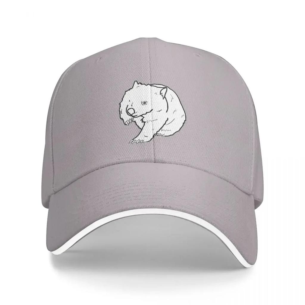 Australian Wombat Doodle Cap Casual Baseball Caps Adjustable Hat Hip Hop Summer Unisex Baseball Hats Customizable Polychromatic