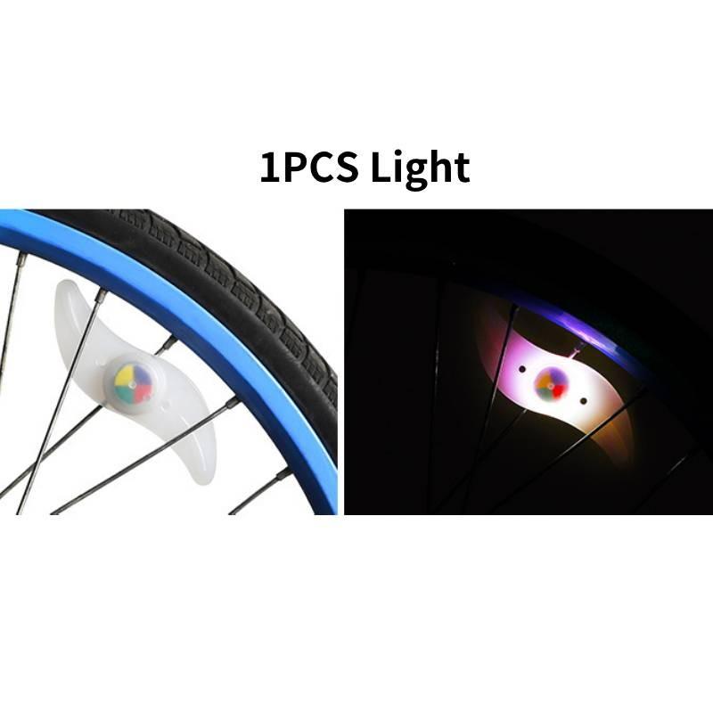Colorful Bicycle Spoke Lights For Mountain Bikes With Vibrant Silicone Design For Safety
