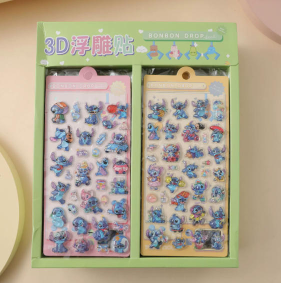 2025Kawaii Crayon Shin Chan Cartoon 3D PET Relief Water Sticker Cute DIY Mobile Phone Case Decoration Sticker