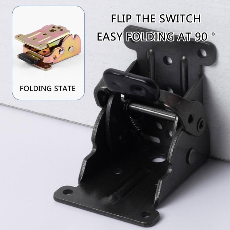 4 Stücke 90 Grad Verriegelung Klappscharnier Selbstsicherndes Scharnier Stuhlbeinhalterung Scharnier Klapptisch Verlängerungshalterung