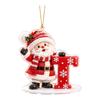 2D Acrylic Christmas Hanging Ornament with Scarf Letter Design for Holiday Tree Decor