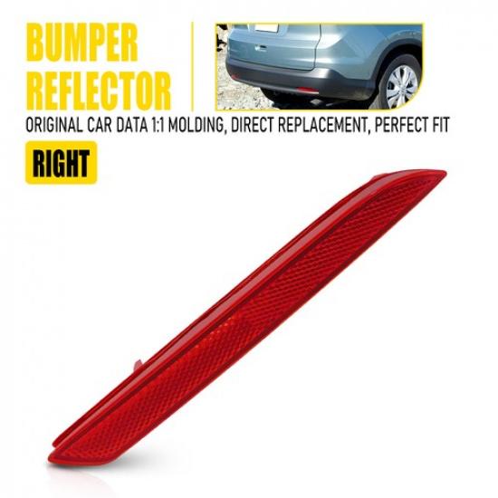 Bumper Reflector For 2012-2014 Honda CR-V Rear, Right CAPA EX, EX-L, LX, Touring