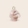 Bunny Keychain Plush With Flower Print For Bag Pendant Decoration Gift Kids