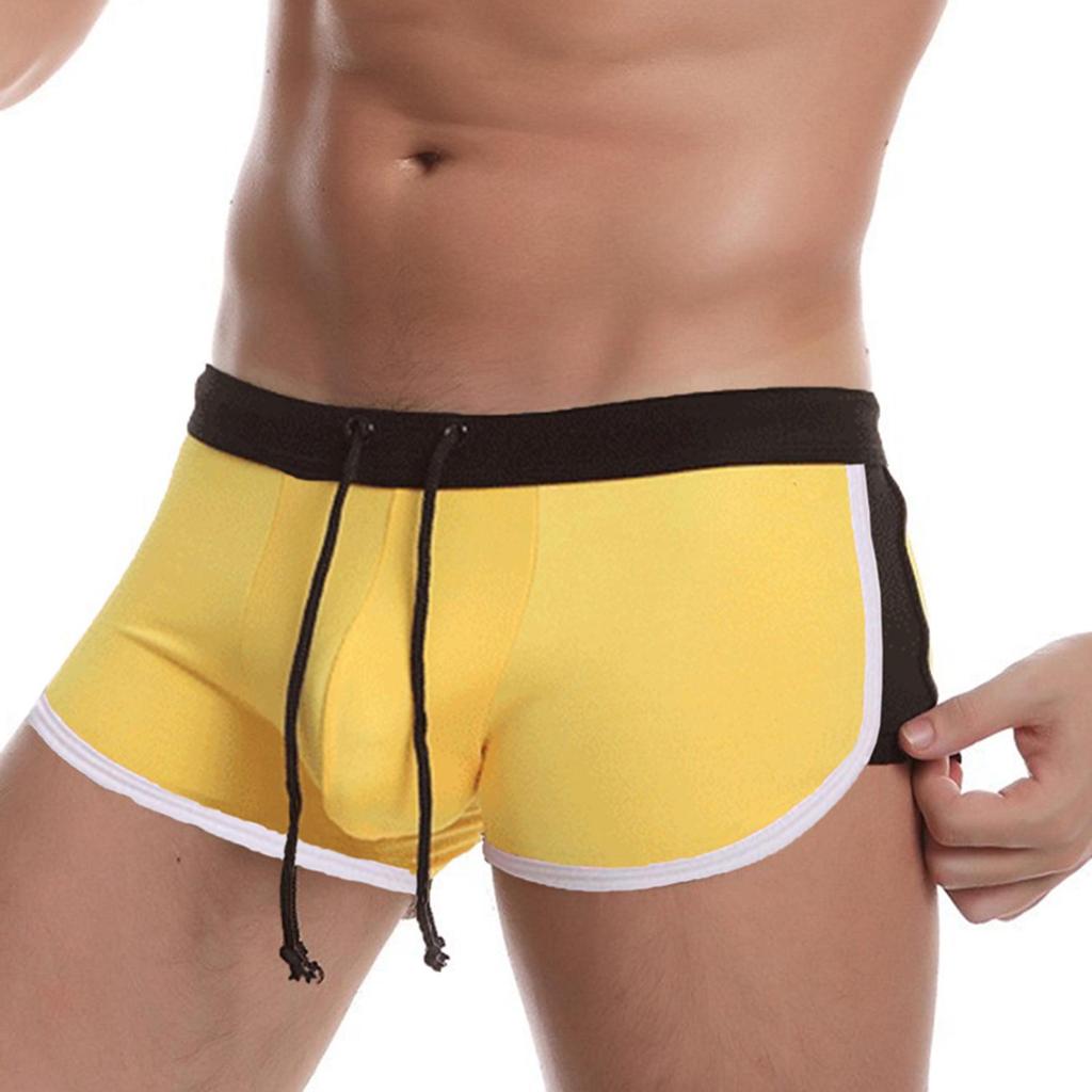 Men's Quick-Dry Square Leg Swim Trunks, Cross-Border Plus Size Beach Shorts