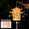 Mid Autumn Festival Lantern Palace Shape DIY Lantern Handmade Luminous Lamp Holiday Hanging Light Decor Birthday Gift Lanterns