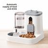 Automatic pet feeder, large-capacity cat and dog bowl, pet supplies, controllable feeding amount, two-in-one pet bowl