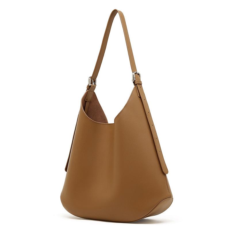 Genuine Leather Large Capacity Tote Bag Casual Shoulder Bag Fashionable Commuter Crossbody Bag