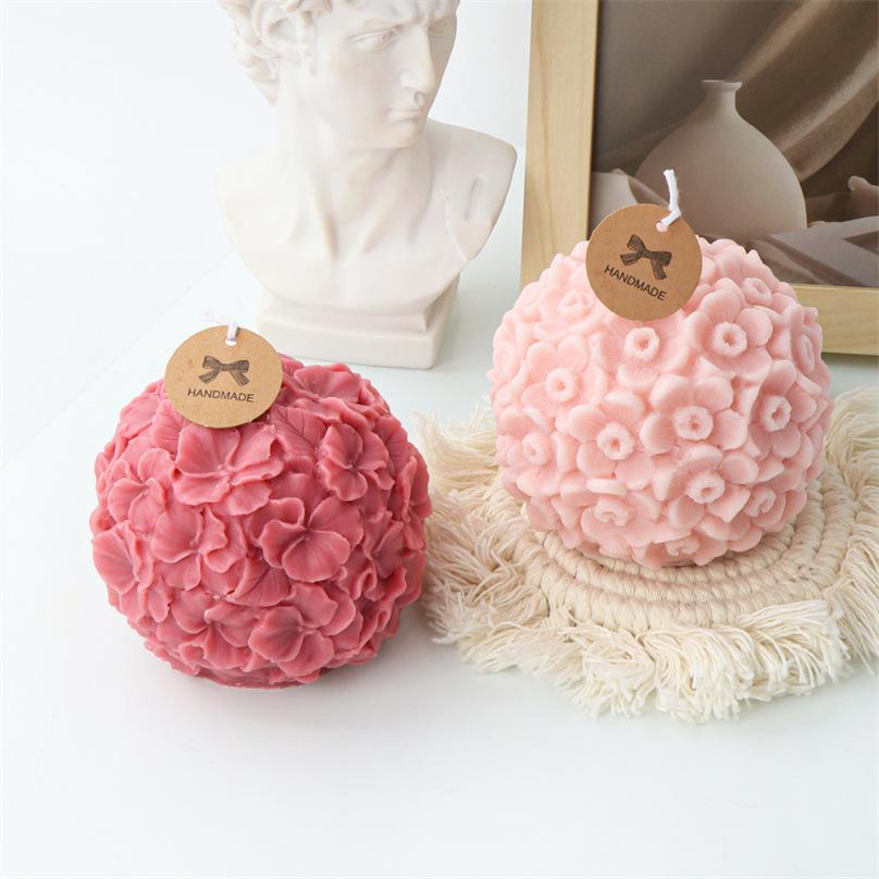Silikonform für Lilienkugelkerzen, Schmetterlingsorchideen, Kirschblüten, Chrysanthemenkugeln, Kuchen und Schokolade