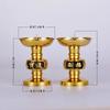 Brass Candle Holder Candle Butter Simulated candlestick Living Room Buddha Hall Candle Holder Handicraft Feng Shui  Home Decor