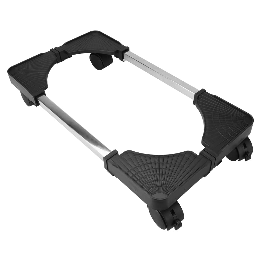 Desktop PC Stand Storage Cart with Casters and Adjustable Size Stoppers,