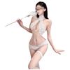 Pure Desire Spitzen-Halter-Body: Sexy Reizwäsche-Set mit offenem Schritt für kleine Oberweiten