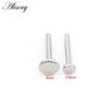 Alisouy 1PC G23 Titanium Internally Threaded Labret Shaft Lip Replacement Flat Bar Ear Tragus Stud Earring Body Piercing Jewelry