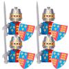 Military Building Blocks Medieval Solider Figures Knights of Jerusalem Crusades The War of Roses Legion War-horse Weapons Shield