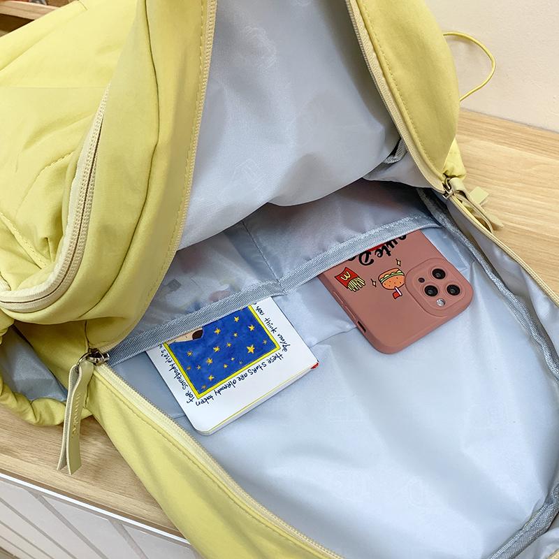 College Style Backpack Junior High School Student Schoolbag Women's Lightweight Travel Backpack