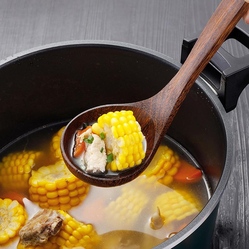 Wooden Spatula Kitchen Nonstick Dedicated Wooden Kitchenware Heat Resistant Wooden Cooking Shovel Spoon