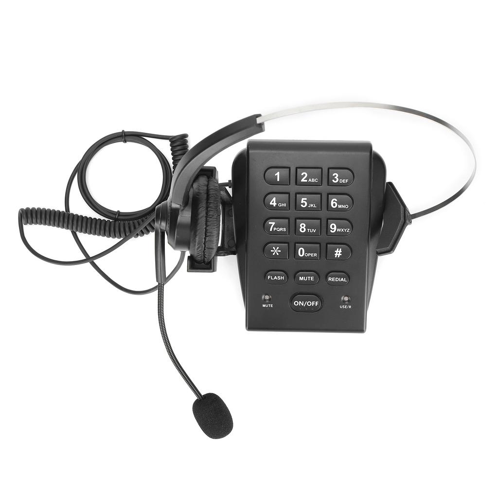 HT700 Schnurgebundenes Telefon mit Headset Callcenter-Telefon mit omnidirektionalem Mikrofon-Headset