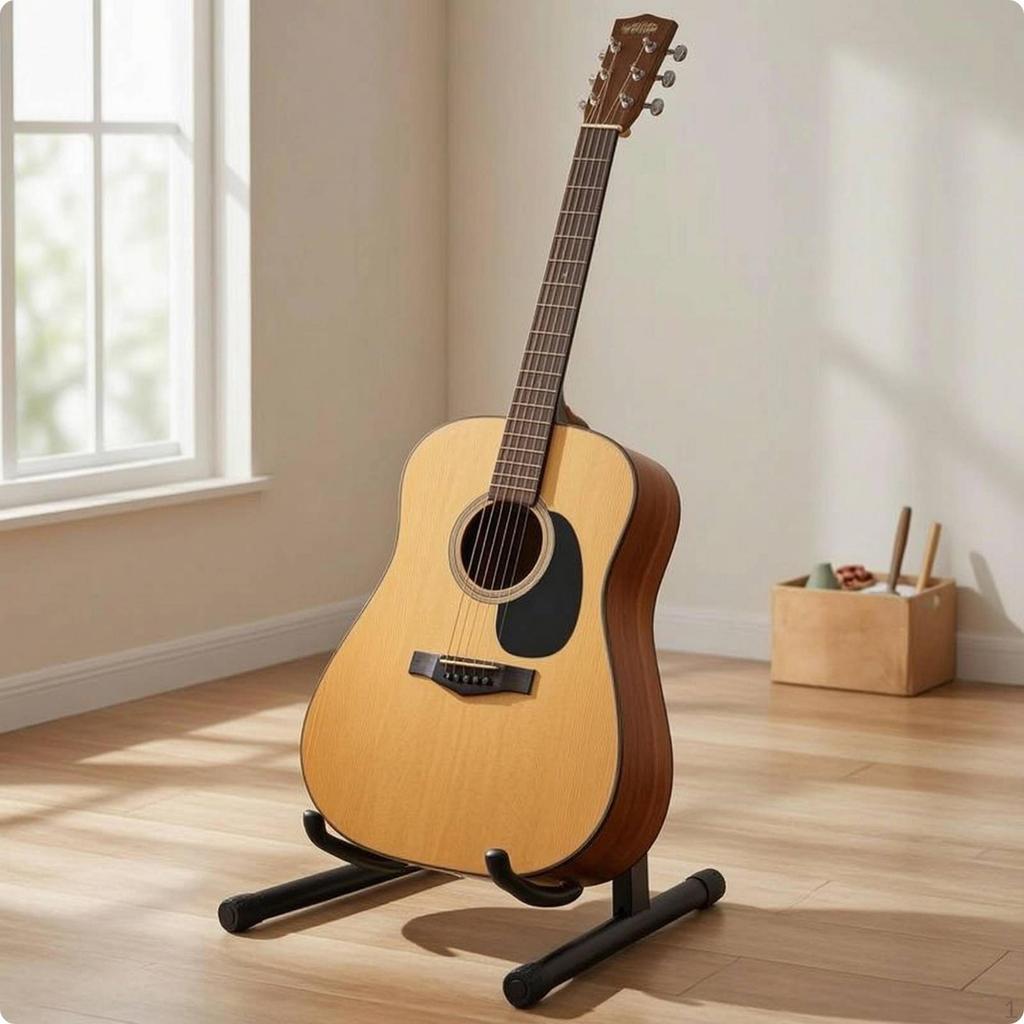 Gitarrenständer gepolstert A-Form faltbar für Gitarristen, Instrumentalisten, Heimstudio,