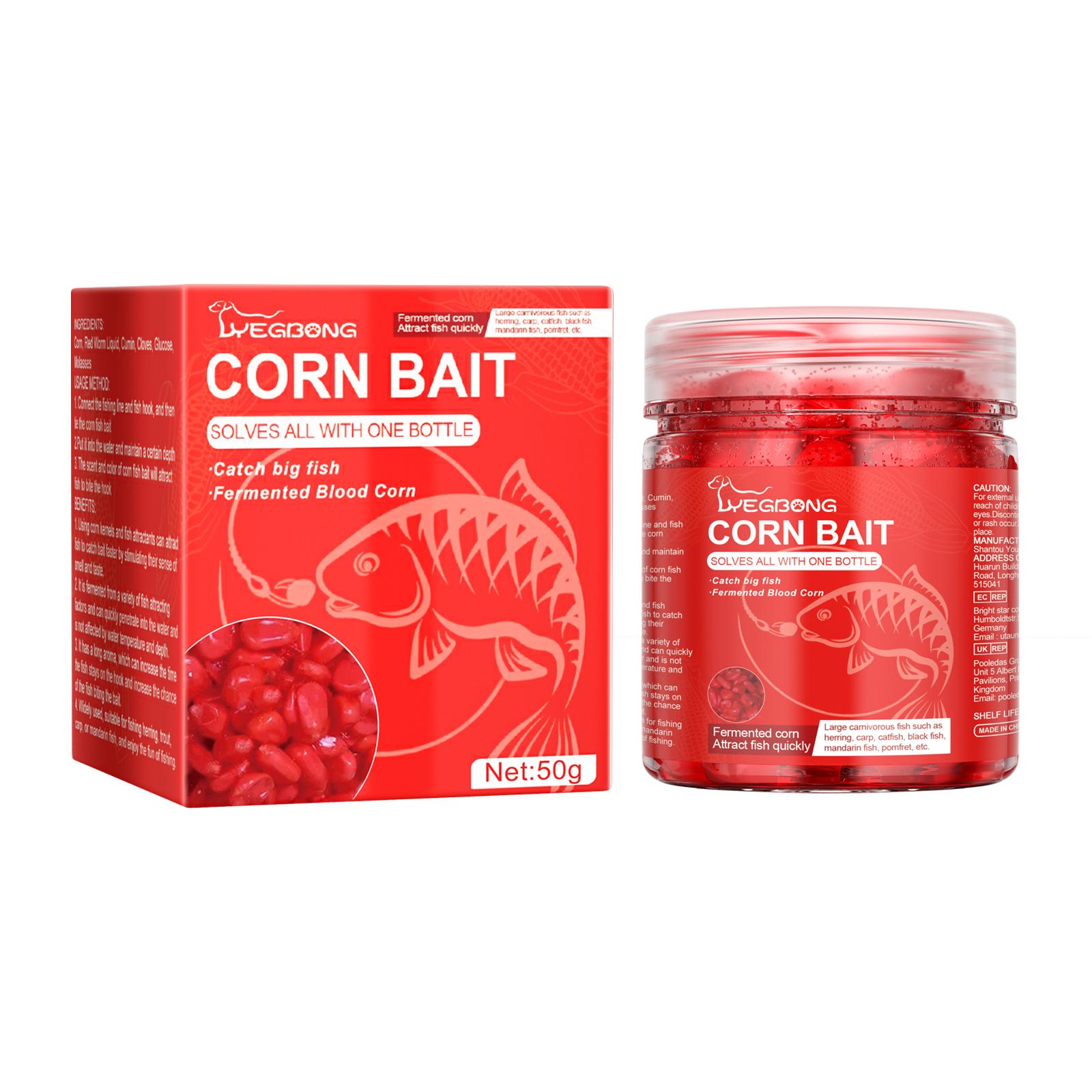 Yegbong Corn Fish Bait Reservoir Fish Bait Fishing Attractant Portable Fish Attractant