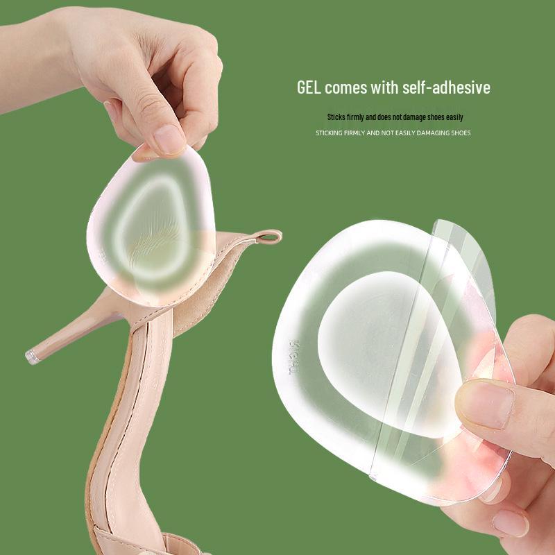 In Stock Women's High Heel Transparent Anti-Slip Shock-Absorbing GEL Forefoot Pad