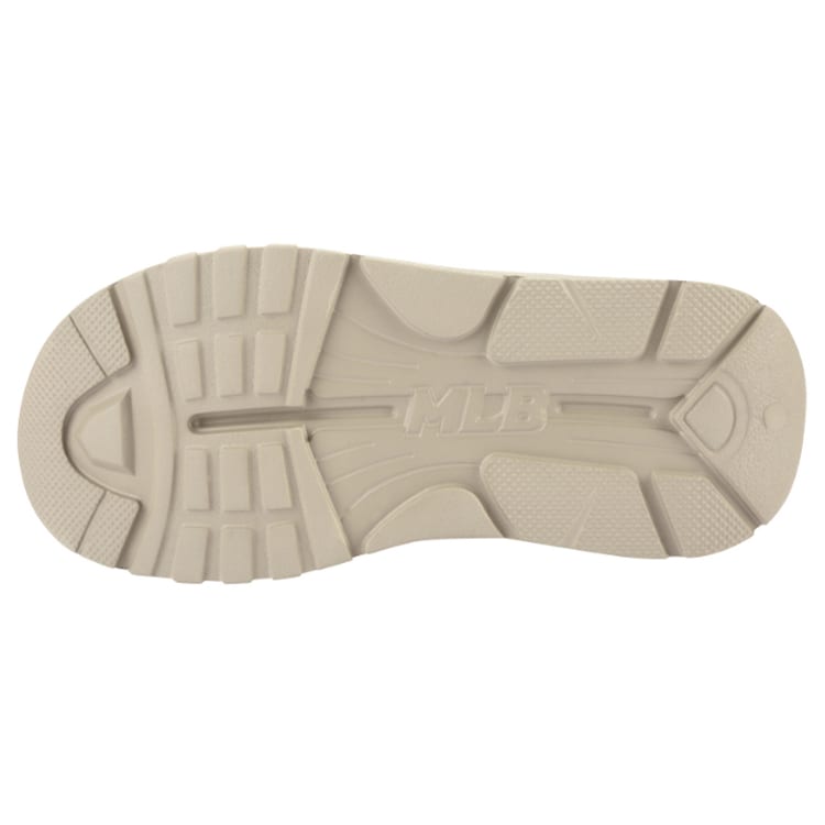 MLB Slipper Rubber Sole Slip Resistant Slide Slippers Unisex Khaki 32SHHP111-07B