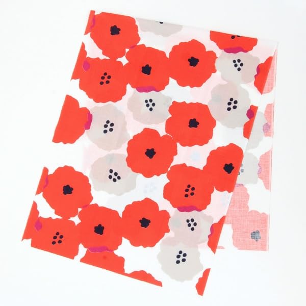 

Tenugui Hand Dishwashing Made in Cute and Peony Free Size [Wpc.] [Wpc.] (Japanese Towel), 100% Cotton, Towel, Japan, Stylish, Red,