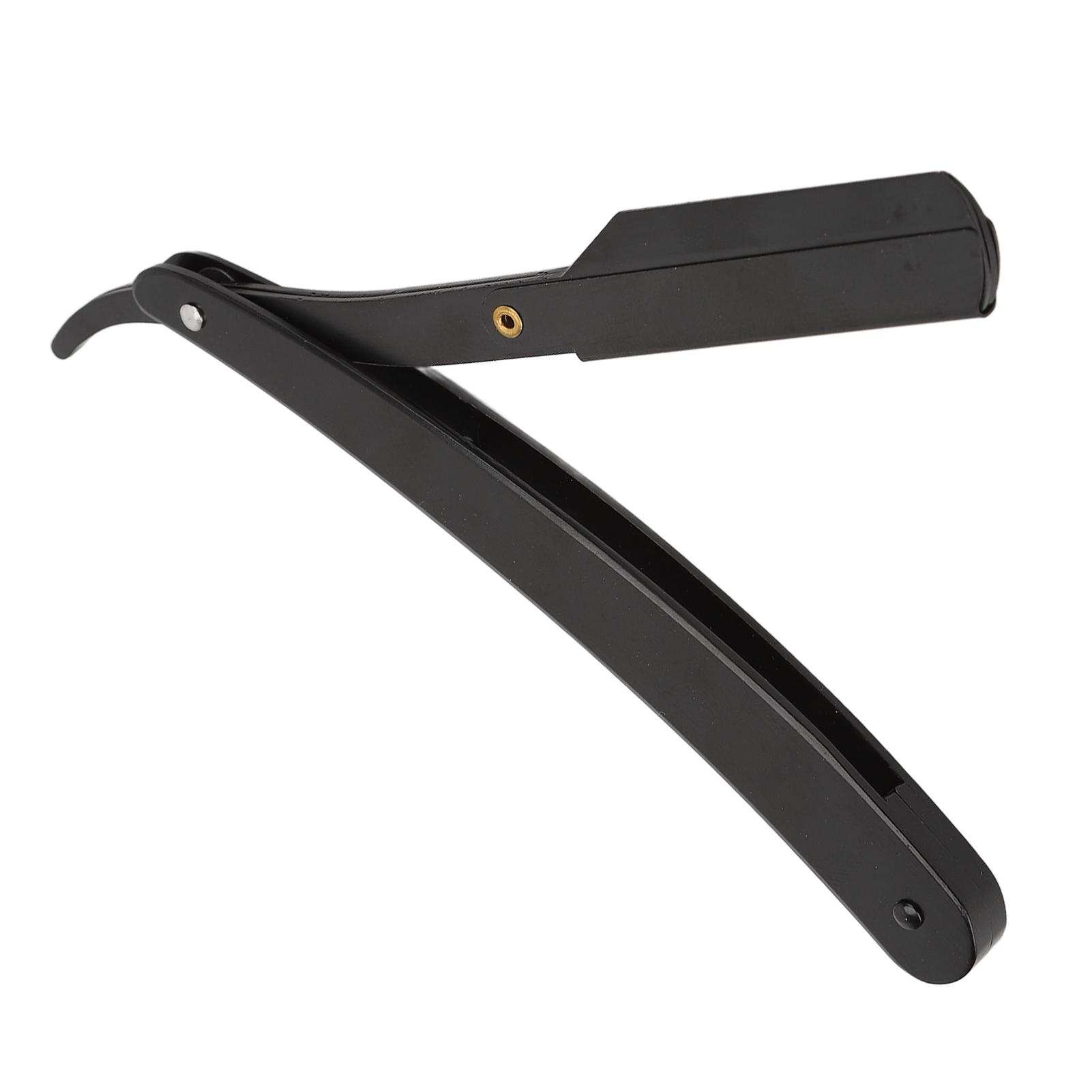 

Олдскульный ручной держатель для бритвы из нержавеющей стали, держатель для парикмахерской бритвы, мужская бритва с прямым лезвием