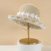 Fisherman's hats Women Rolled Brim Breathable, Foldable With Floral Lace Beach Hat Female Sunhat