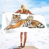 Absorbent Beach Towel Tiger Print Sand Free Lightweight Quick Dry Gym Sunbed Pool Swim Travel Towels Blanket for Men Women