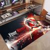 Custom Rug Cristiano Ronaldo Pattern Print Name Text Soft Non‑Slip Floor Carpet for Home Indoor Decoration