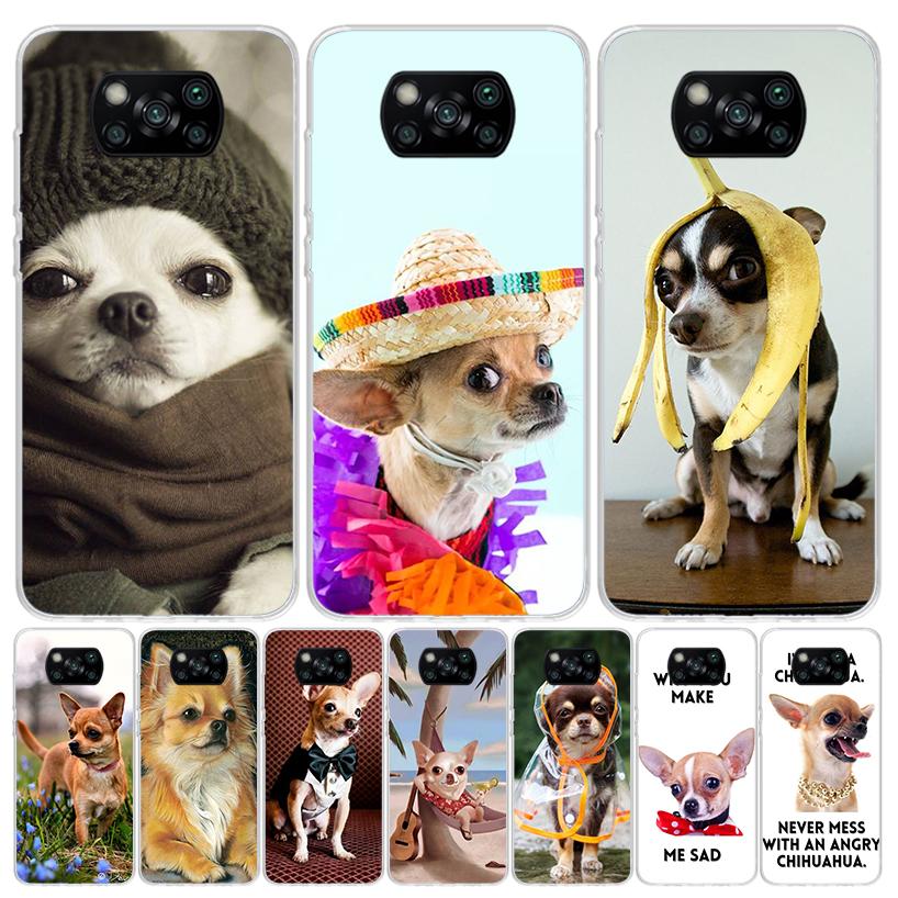 Chihuahua Puppy Teacup Dogs Case Phone Cover for Xiaomi Redmi Note 10 9 9S 8 8T 7 5 Pro Mi 12T 11T 10T 9T 12 11 Lite A3 A2 Trend