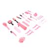 27pcs Hair Styling Combs Set with 200ml Spray Bottle Hair Styling Combs Set for Home Salon Pink