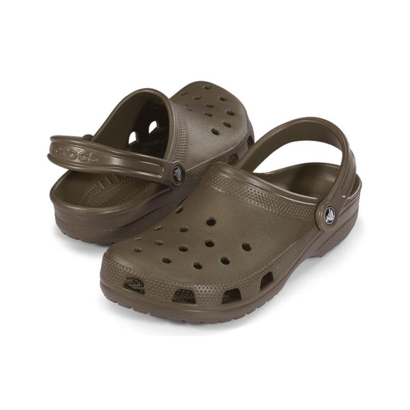 Crocs Classic Clog EVA Simple Casual 2cm Sandals Unisex Chocolate Color