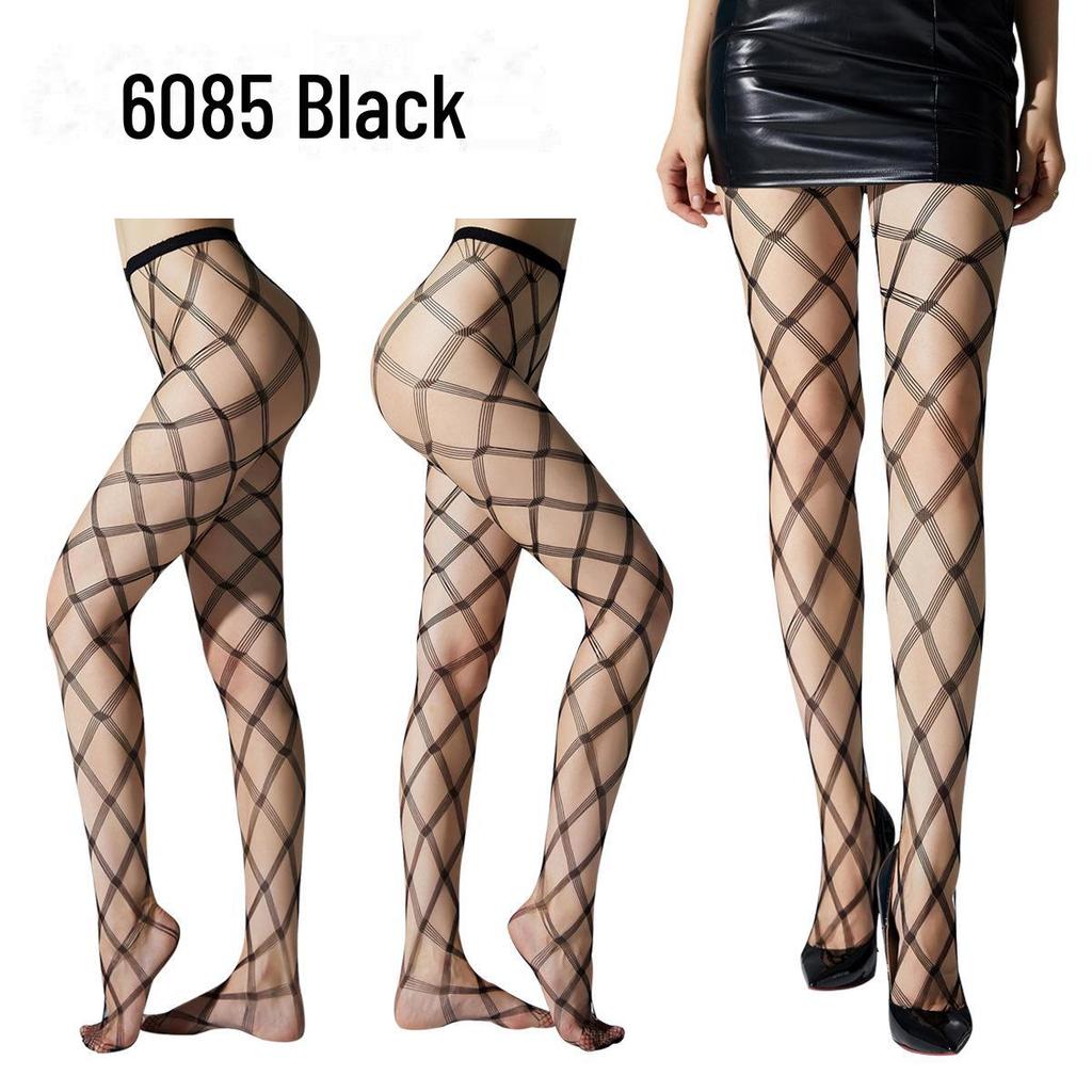 "Gothic Spider Web Jacquard Stockings - Halloween Style"