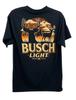Busch Light Beer Black Short Sleeve T-shirt Mens Size Medium Deer Hunting Unisex T-Shirt