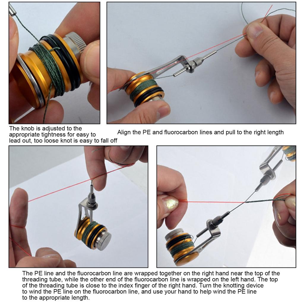 Fishing Knotting Kit Wire Knot Tool for Line Winder Assist Knotting Connector Accessories