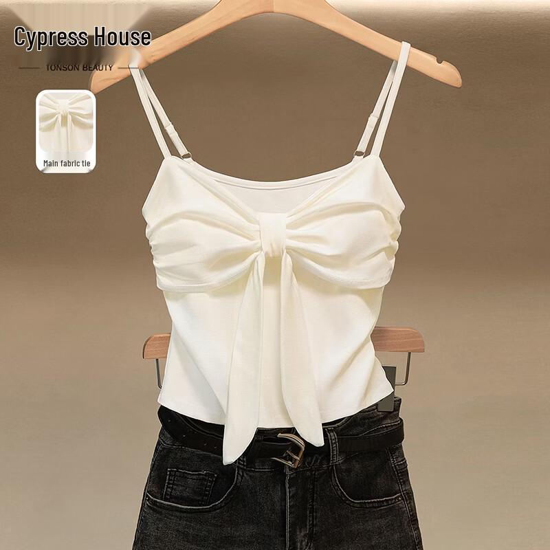 Women s Solid Color Slim Fit Tie-Up Camisole Vest One Size
