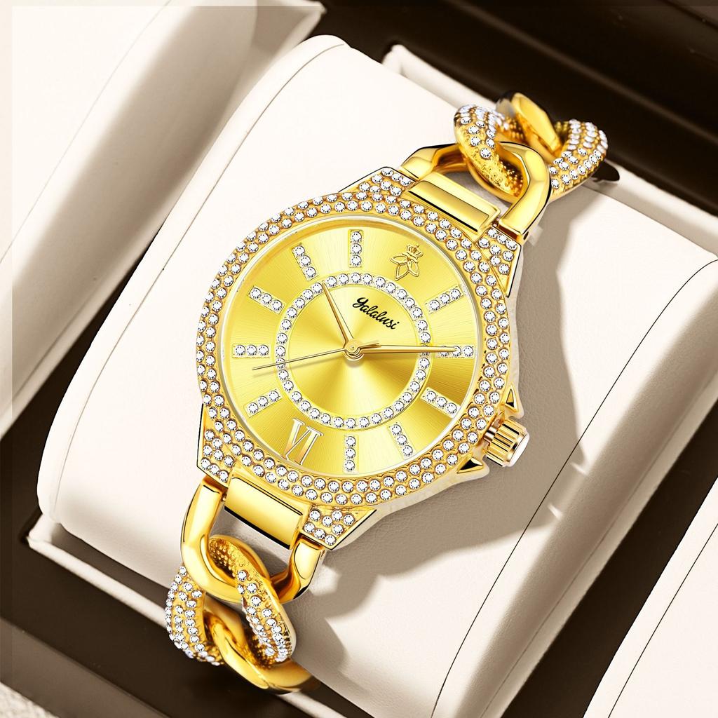 Yalalusi Fashion Casual Ladies Quartz Watch Ladies Watch Eco-Friendly Material Ipg