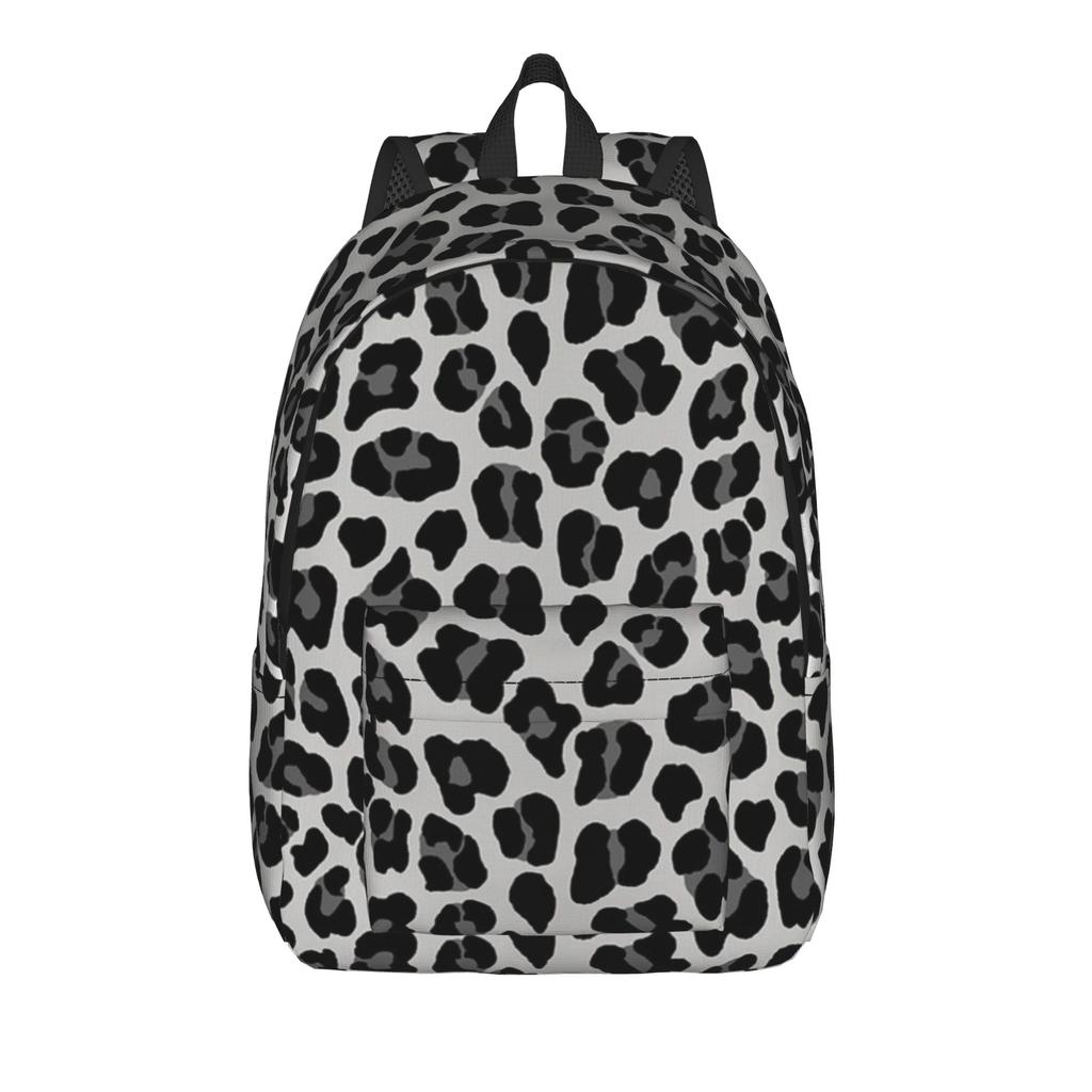 Rainbow Leopard Backpack for Men Women Cool High School Work Daypack Lgbt Pride Laptop Computer Canvas Bags Durable