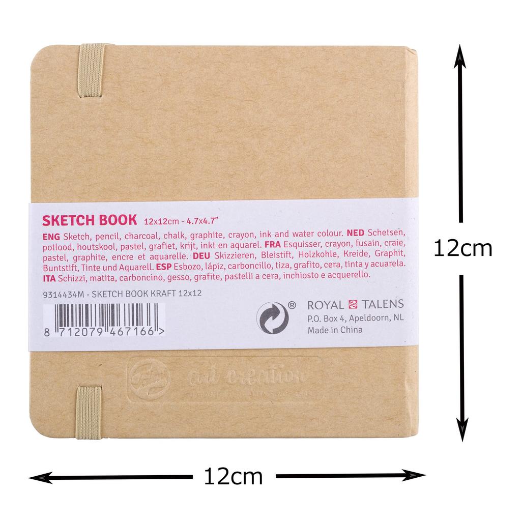 Talens Japan Talens Art Creation Sketchbook Drawing Notebook 12 x 12cm Craft Paper T9314-434M 452361
