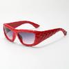 New sunglasses fashionable square large frame sunglasses high-end square frame anti-ultraviolet sunshade glasses