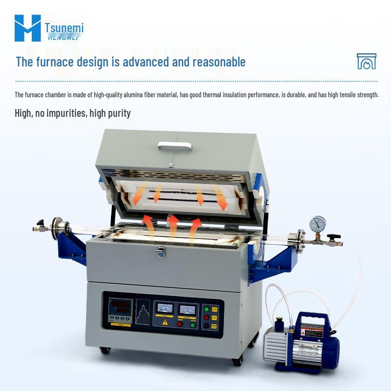 High-Temperature Laboratory Vacuum Tube Furnace