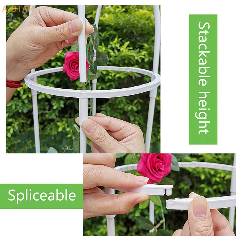 2/3 Floors Climbing Plant Trellis Garden Support Cages For Flowers Plants Support Frame Trellis Climbing DIY Stand