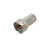 10Pcs 75 Ohm F Type Coaxial Adapter Coax Cable Quick Connector  for TV Satellite Antenna Coax Cable