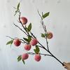 Realistic Artificial Fruit Branches 7 Fruit Multi-Branch Foam Fruits Branches Lifelike Decorative Plastic Fruit Ornaments