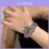 Snakeshaped Chic Alloy Zircon Bracelet For Women Unique And Fashion Forward