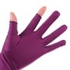 Short Stretch Thin Spandex Gloves Summer Mittens Two Finger Touch screen Driving Gloves