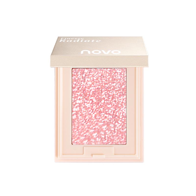 Novo Diamond Sparkle Eyeshadow & Blush: Melted Light Potato Mash, Multi-use Highlighter & Contour, Low Saturation