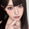 (0.00~6.00)Freshlady 1 Pair Brown 14.50mm Yearly Colored Contact Lenses, 40% Water, Gentle, Deep and Enlarging Big Eye Effect, Comfortable for Makeup